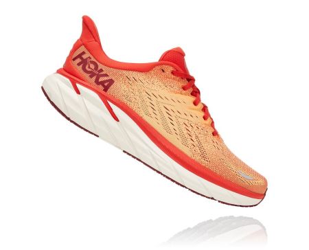 Hoka One One Clifton 8 - Adidasi Alergare Pe Drum Barbati Portocalii | RO-FA8d1e8